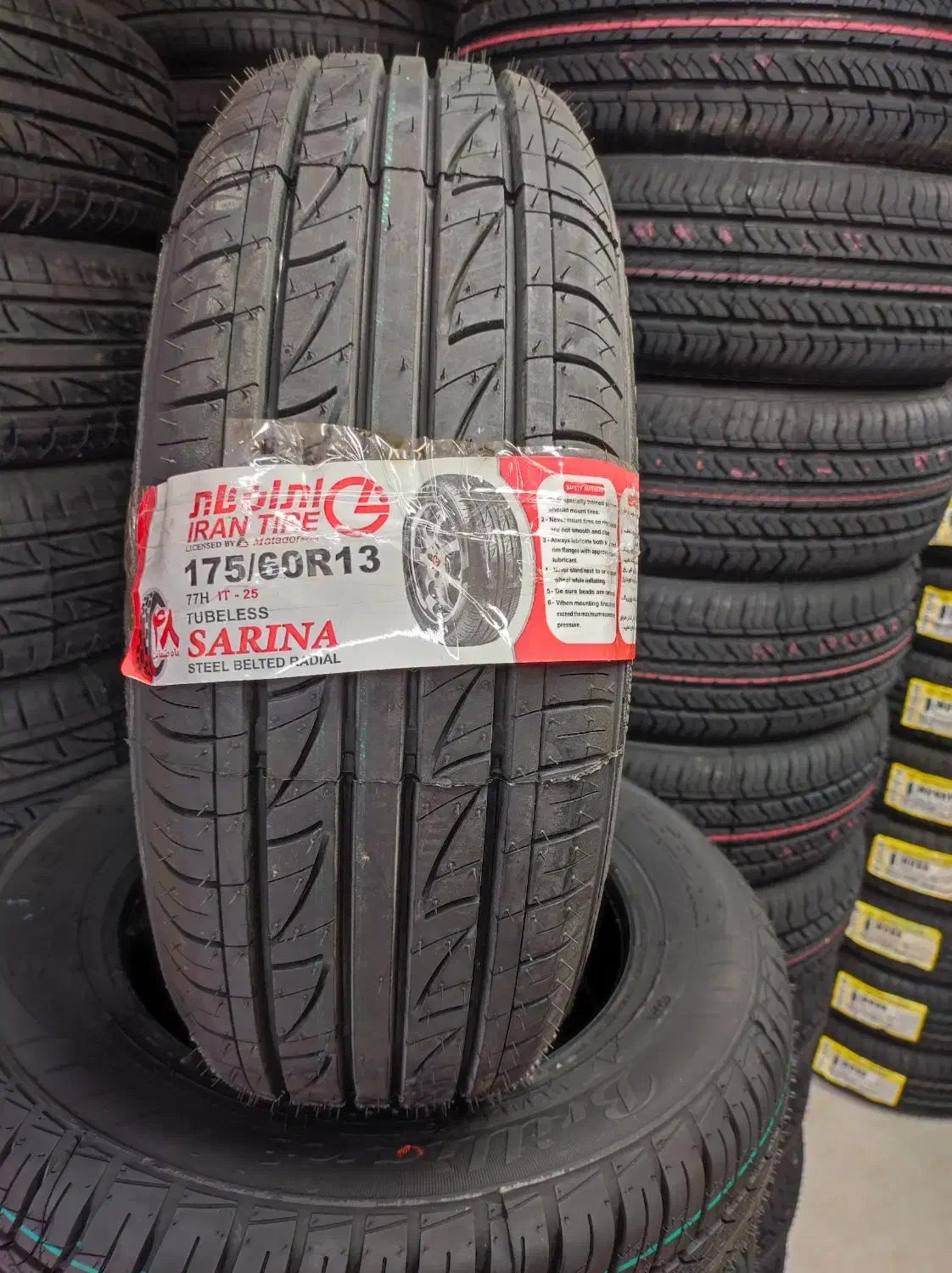 لاستیک پرایدی پهن ایران تایر۱۷۵ درجه یک تاریخ ۲۵|قطعات یدکی و لوازم جانبی|رشت, دروازه لاکان|دیوار