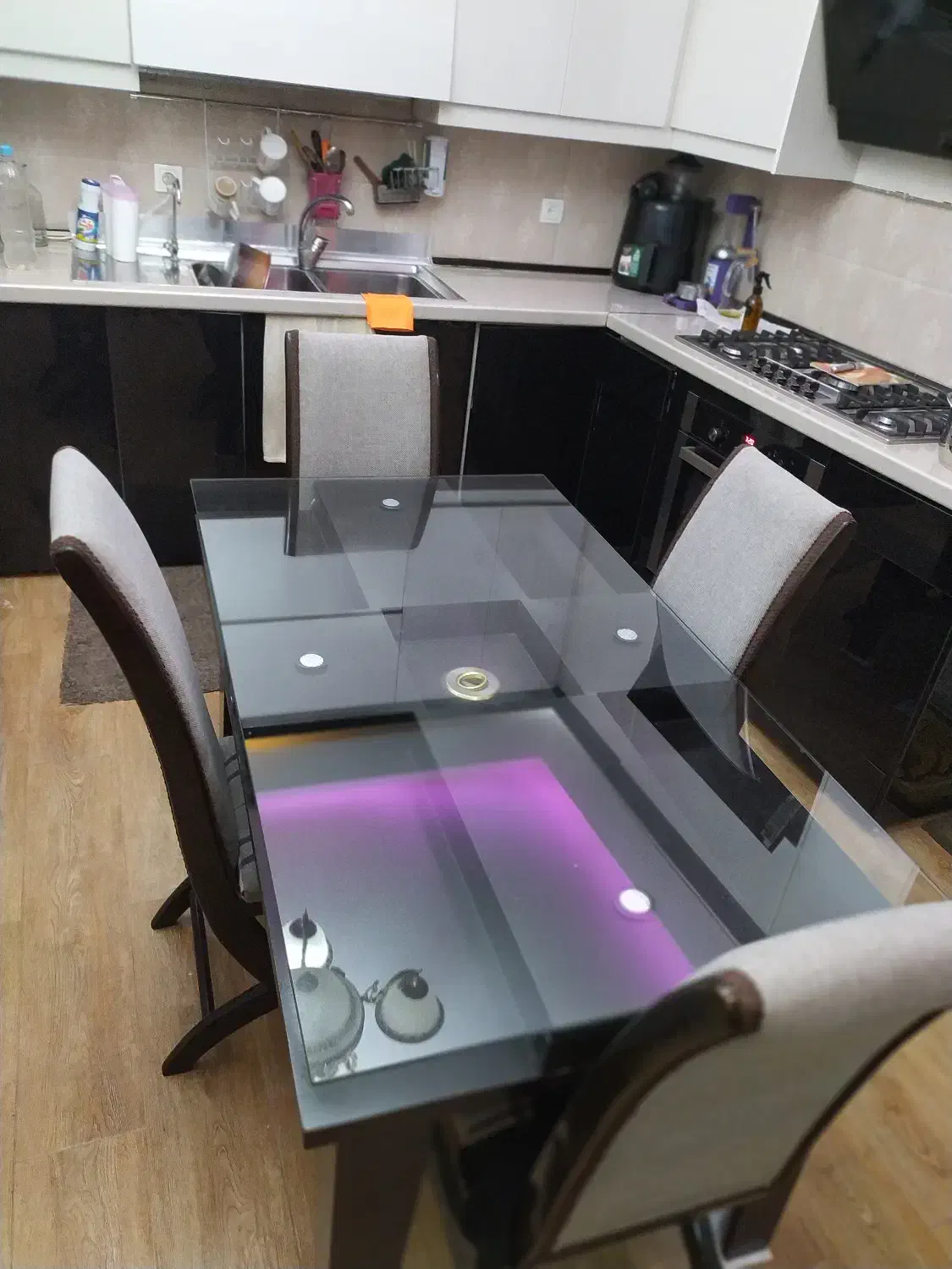 میز ناهارخوری 6 نفره|میز و صندلی غذاخوری|شوش, |دیوار