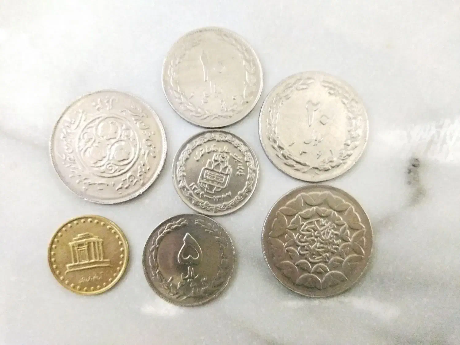 سکه قدیمی|کلکسیون سکه، تمبر، اسکناس|تبریز, |دیوار