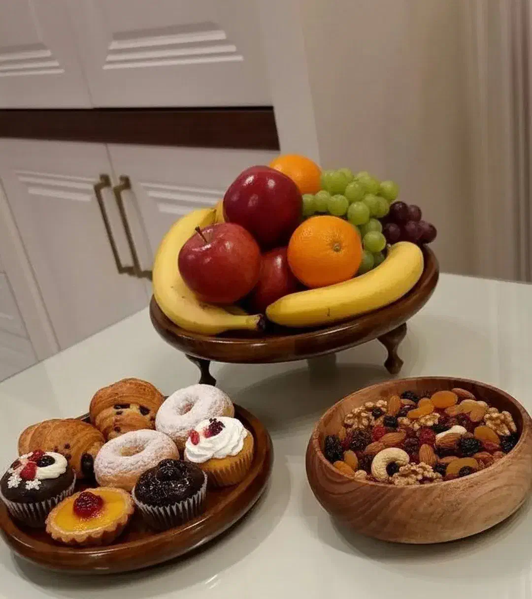 چوبی ظروف و پذیرایی|ظروف سرو و پذیرایی|ملک‌آباد, |دیوار