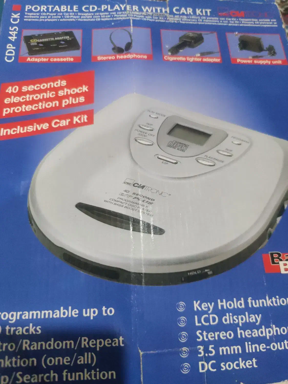 سی دی پلیرقابل حمل آلمانی اصل با لوازم نصب درخودرو|پخشکننده همراه|سنندج, |دیوار