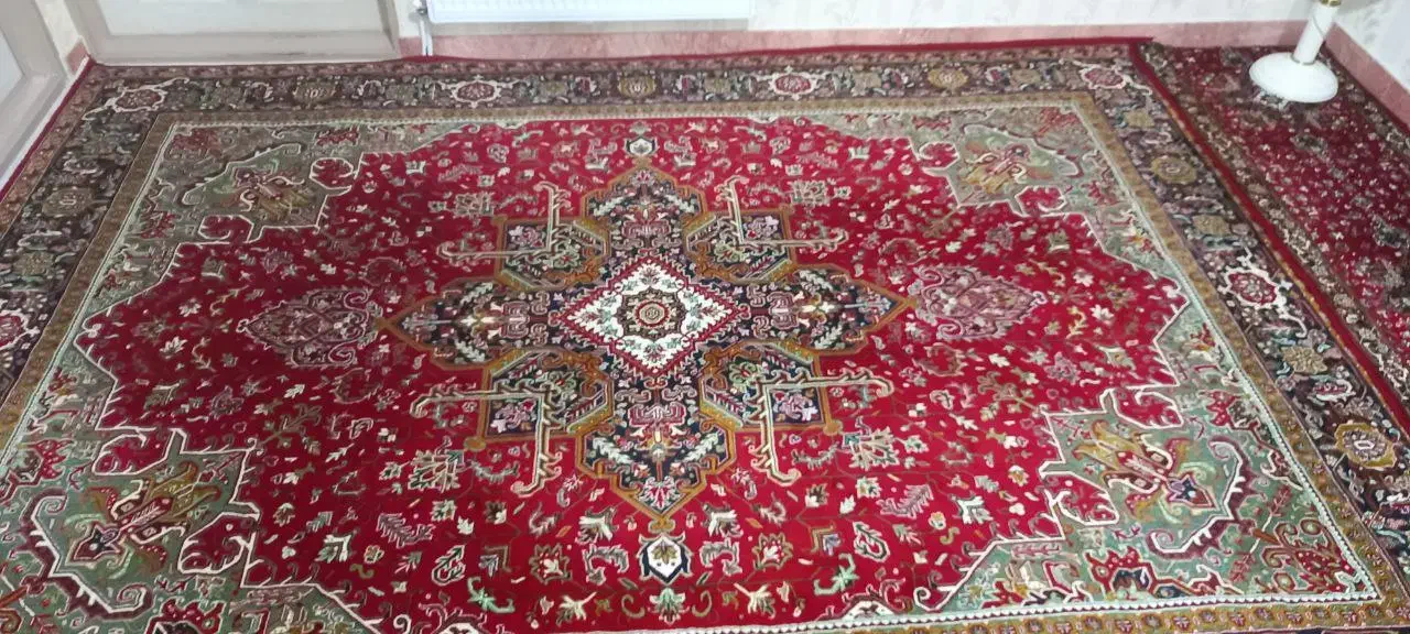 فرش ماشینی میرینوس کم کارکرد،سالم،در حد نو|فرش|ممقان, |دیوار