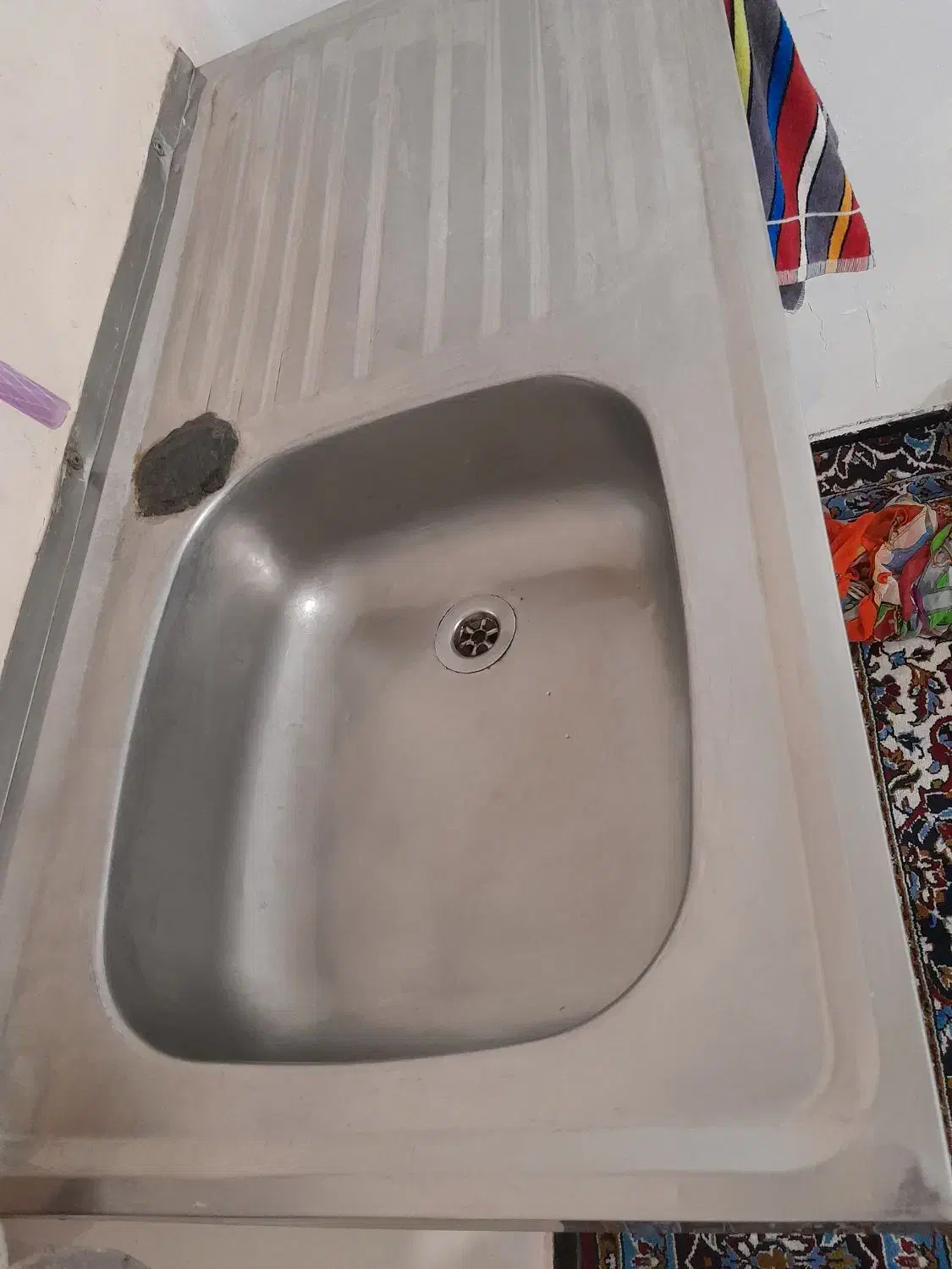 سینک ظرفشویی تک قلو|مصالح و تجهیزات ساختمان|جاسک, |دیوار