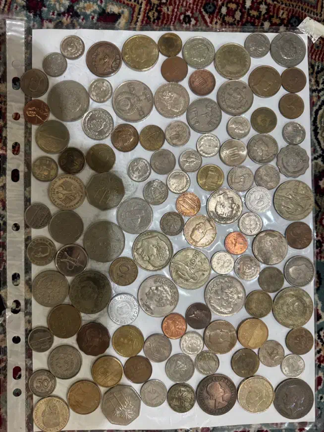 تعدادی سکه قدیمی|کلکسیون سکه، تمبر، اسکناس|کرج, مصباح|دیوار