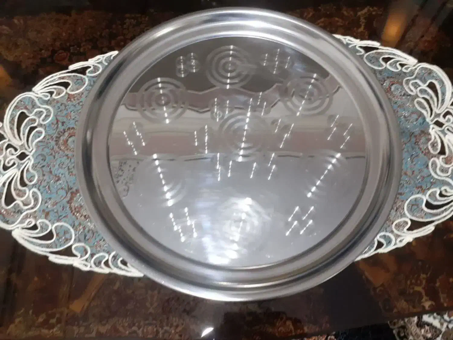 سینی استیل|ظروف سرو و پذیرایی|خرم‌آباد, |دیوار