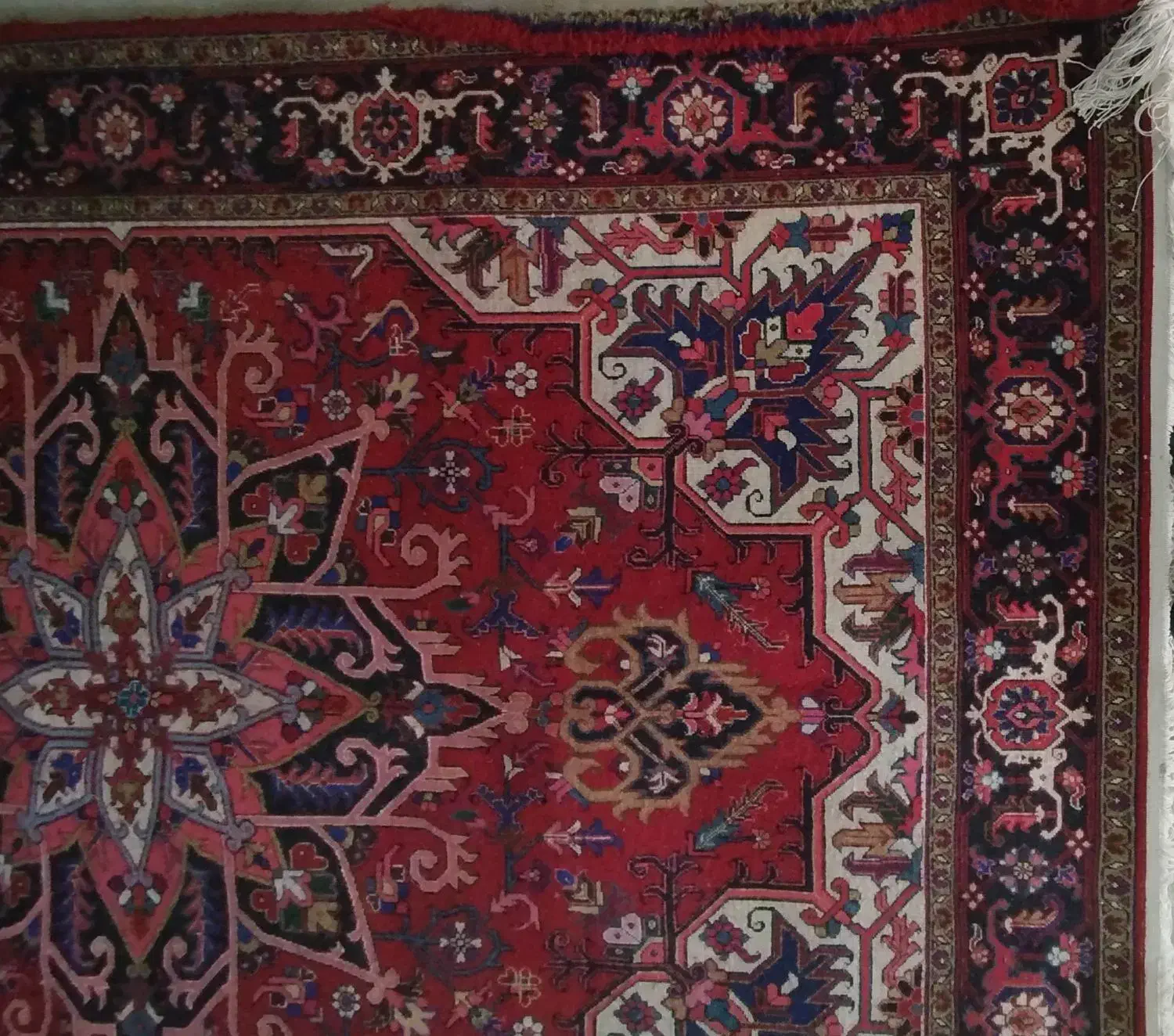 فرش دستبافت ۹متری صمدخان هریس بارماخ توخوش|فرش|تبریز, |دیوار