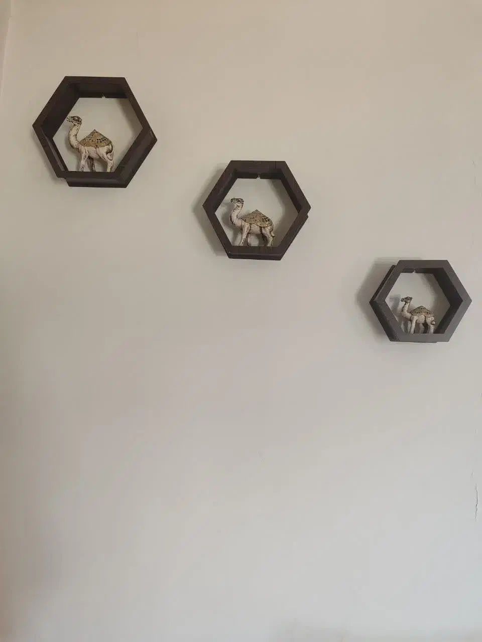 شلف دیواری همراه مجسمه|کتابخانه، شلف، قفسههای دیواری|اصفهان, کوی امام|دیوار