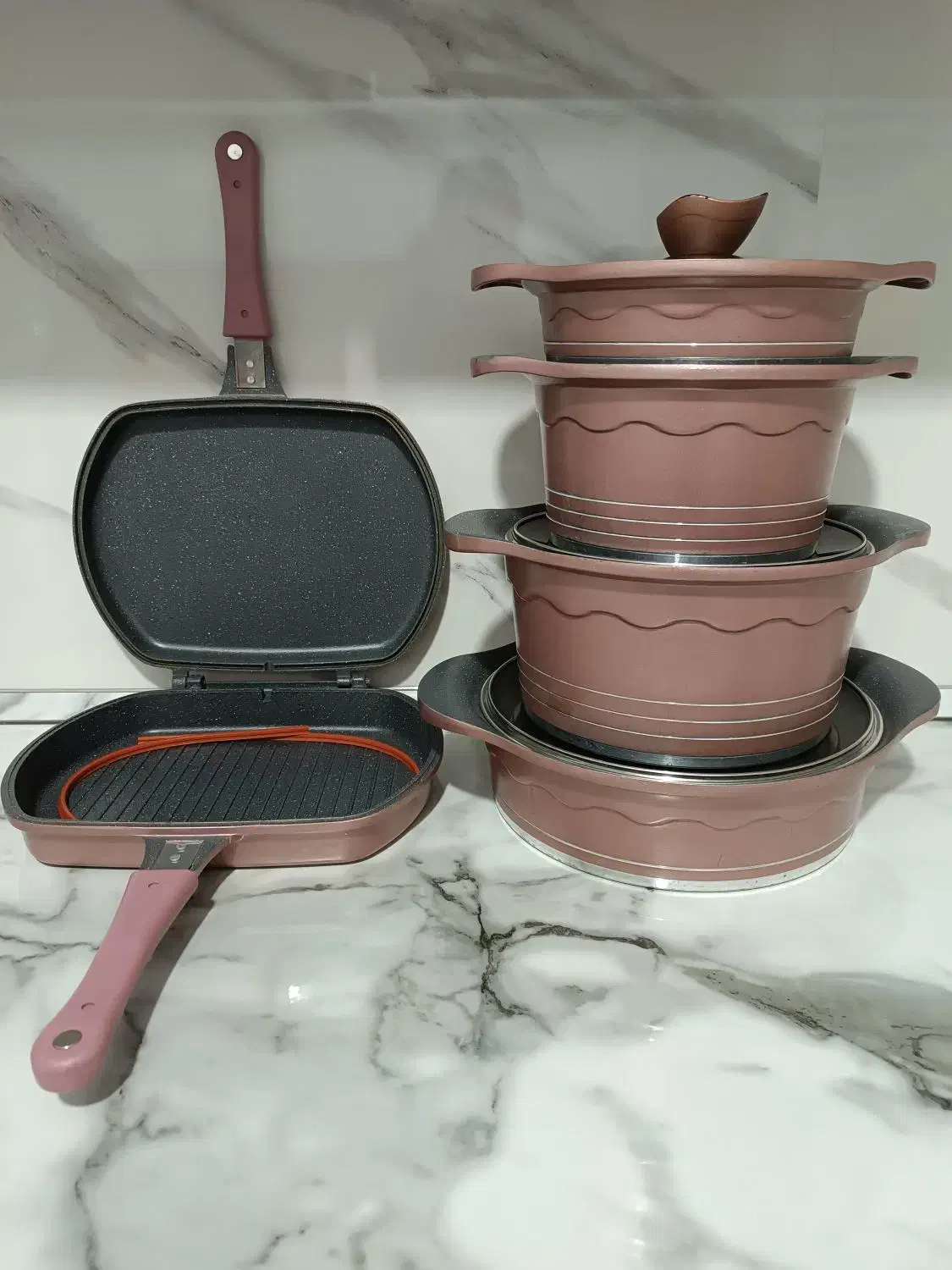 سرویس قابلمه ۹ پارچه راکلند کالباسی|ظروف پختوپز|گلستان (تهران), |دیوار