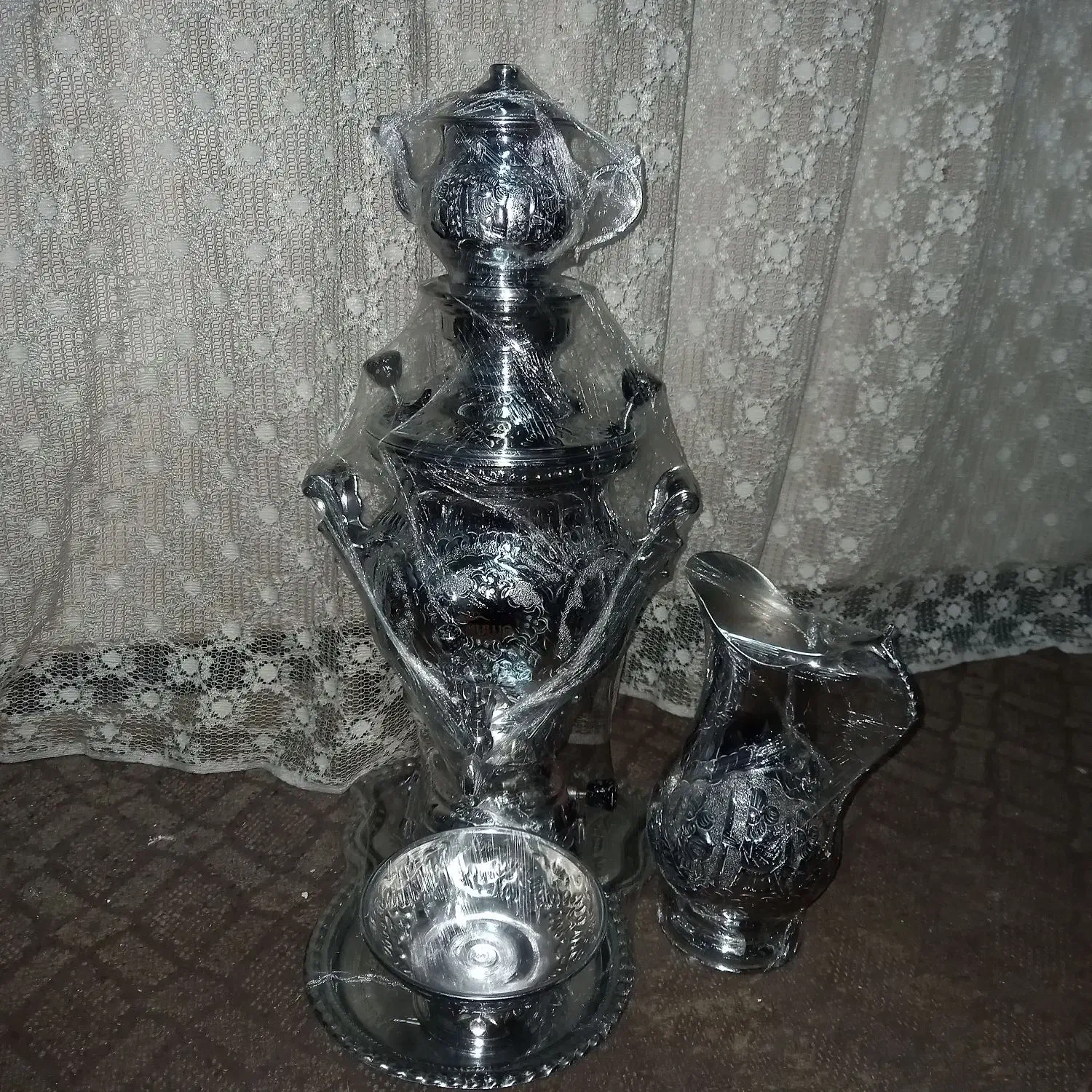 سماور گازی نو مناسب جهیزیه|سماور، چای‌ساز، قهوه‌ساز|مشهد, ایثارگران|دیوار