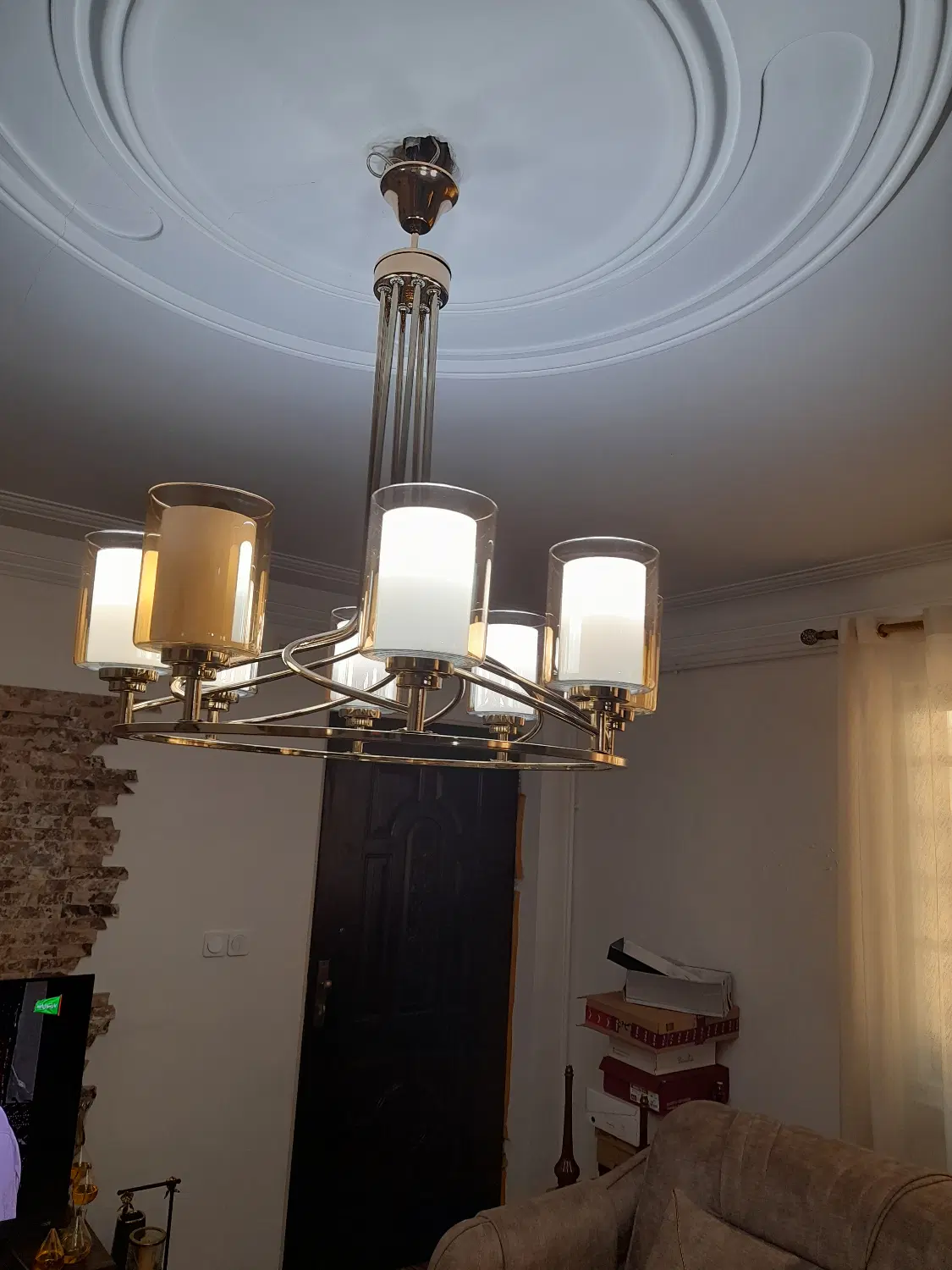 لوستر مدرن|لوستر و چراغ آویز|رشت, گلباغ نماز|دیوار
