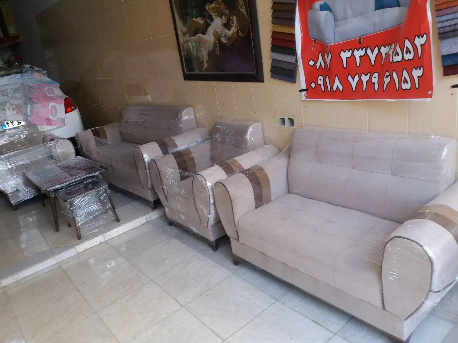 دودست مبل راحتی به فروش می رسد ۷نفره|مبلمان خانگی و میز عسلی|سنندج, |دیوار