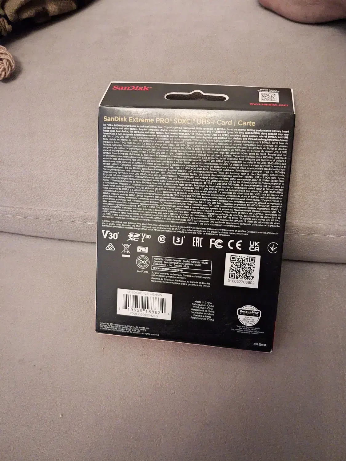 مموری اس دی۱۲۸ساندیسک پلمپ|لوازم جانبی موبایل و تبلت|تهران, قیطریه|دیوار