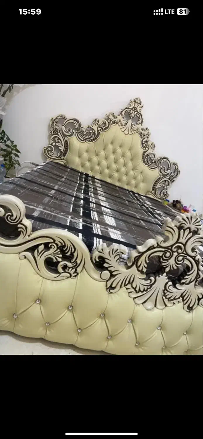 سرویس خواب کامل چوب راش|تخت و سرویس خواب|خواف, |دیوار