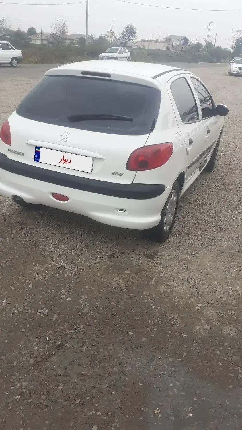 پژو ۲۰۶ بدون رنگ|خودرو سواری و وانت|ماسال, |دیوار