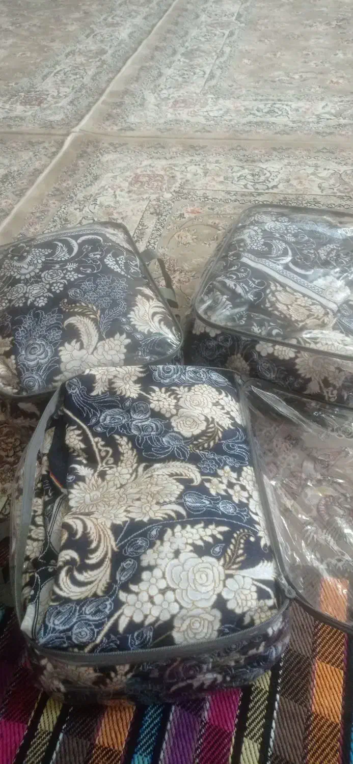 ۴عددروفرشی مخمل کش دار ۹متری نو|روفرشی|ملایر, |دیوار