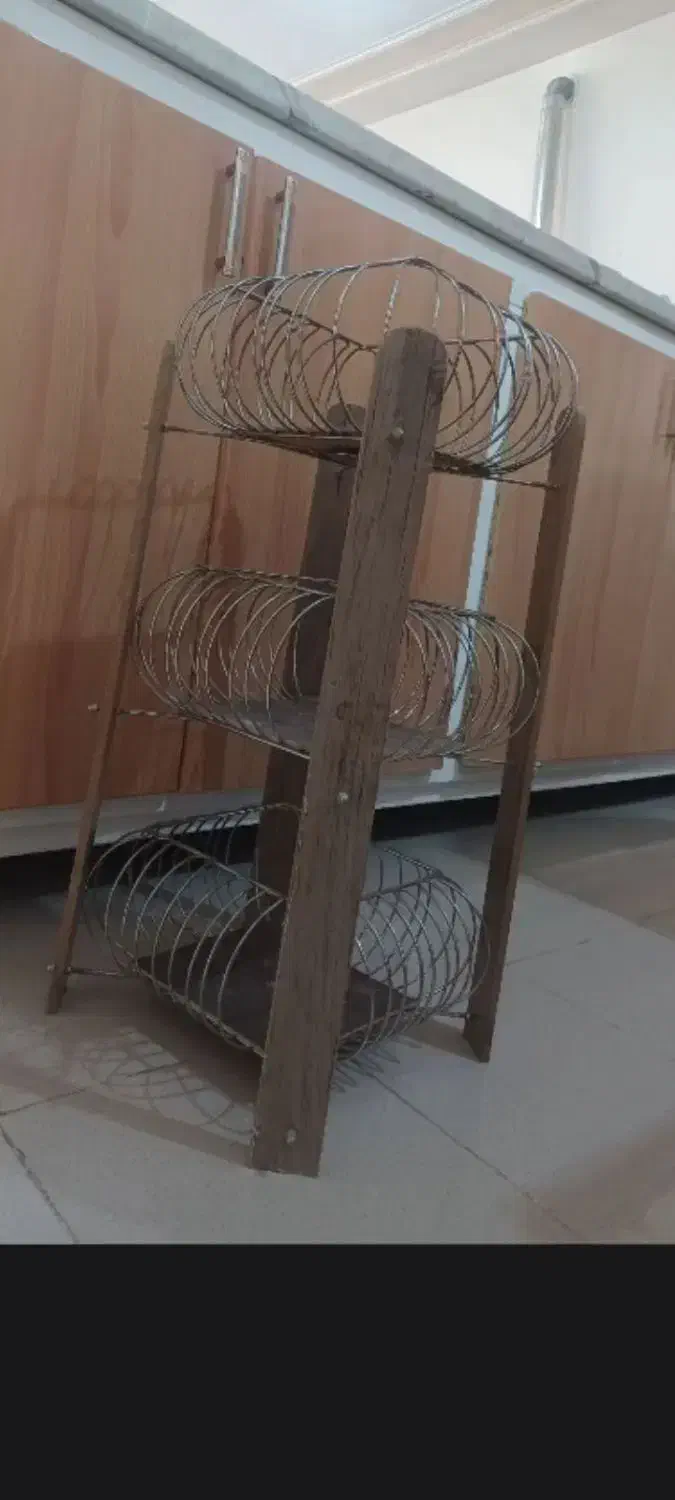 جای پیاز وسیب زمینی|ظروف نگهدارنده، پلاستیکی، یکبارمصرف|لنجان, |دیوار