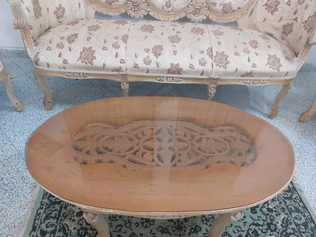 مبل سلطنتی ۹ نفره|مبلمان خانگی و میز عسلی|کازرون, |دیوار