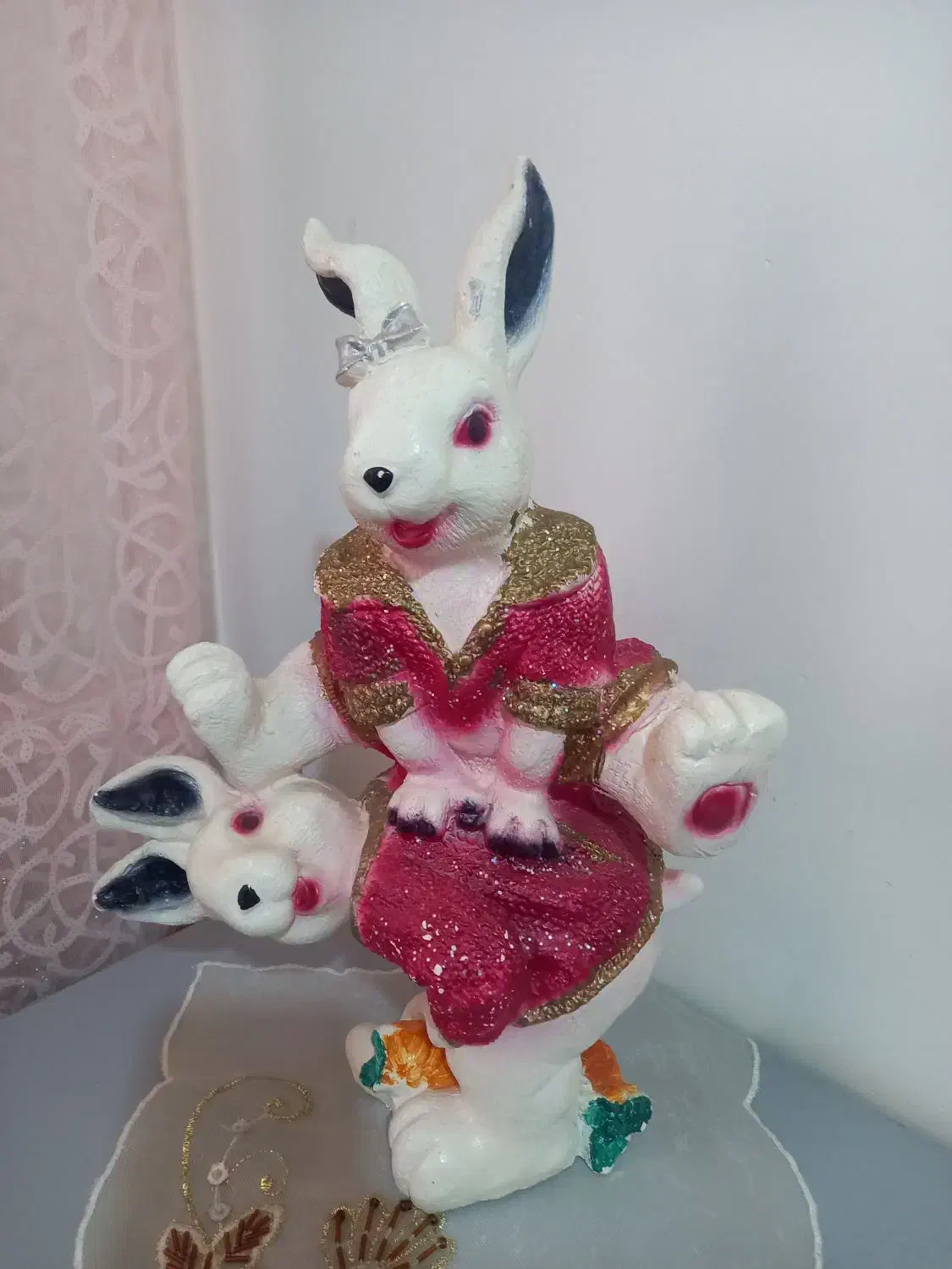 مجسمه پلی استر خرگوش|مجسمه، تندیس، ماکت|قم, انسجام|دیوار