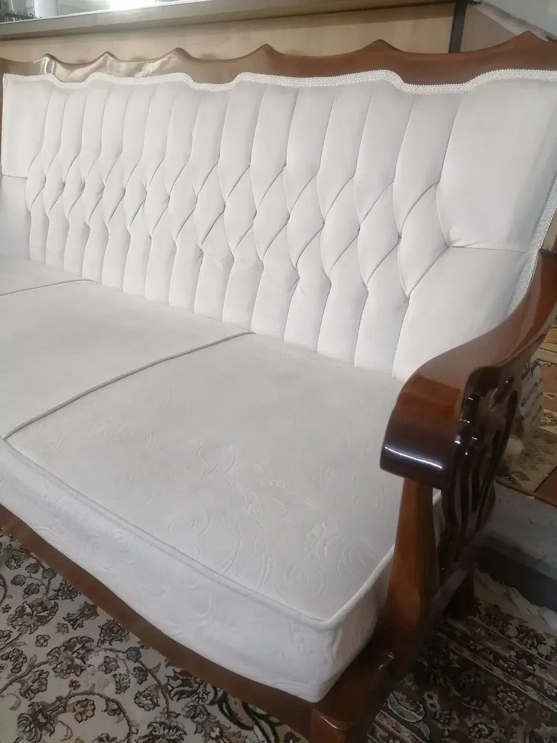 مبل هفت نفره استیل چوب راش بدون ی لکه خط|مبلمان خانگی و میز عسلی|تهران, قاسمآباد|دیوار