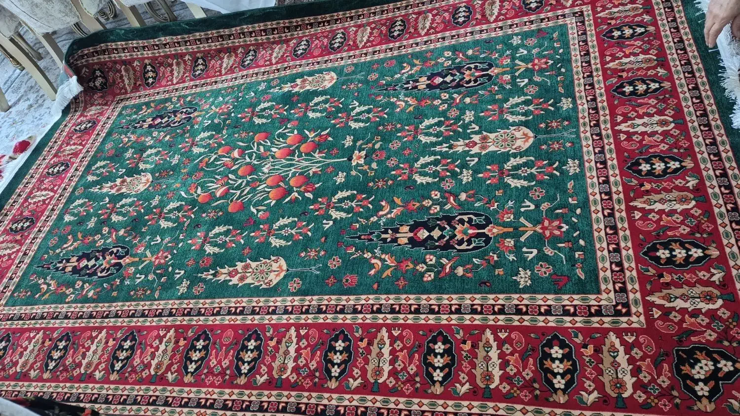 فرش شش متری نوآکبندباطرح ستنی|فرش|لاهیجان, امیرشهید|دیوار