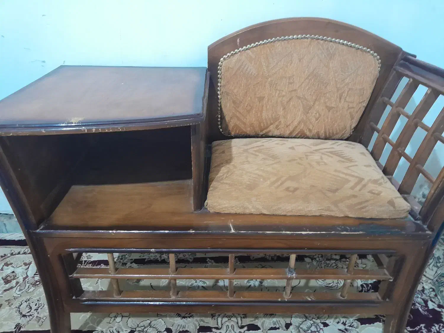 میز تلفن چوبی.|میز تلفن|رفسنجان, |دیوار