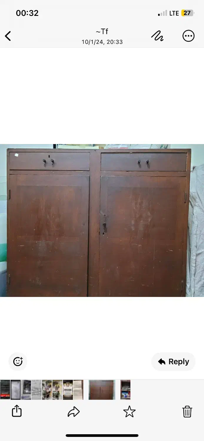 کمد چوبی|جاکفشی، کمد، دراور|اهواز, زیتون کارگری|دیوار