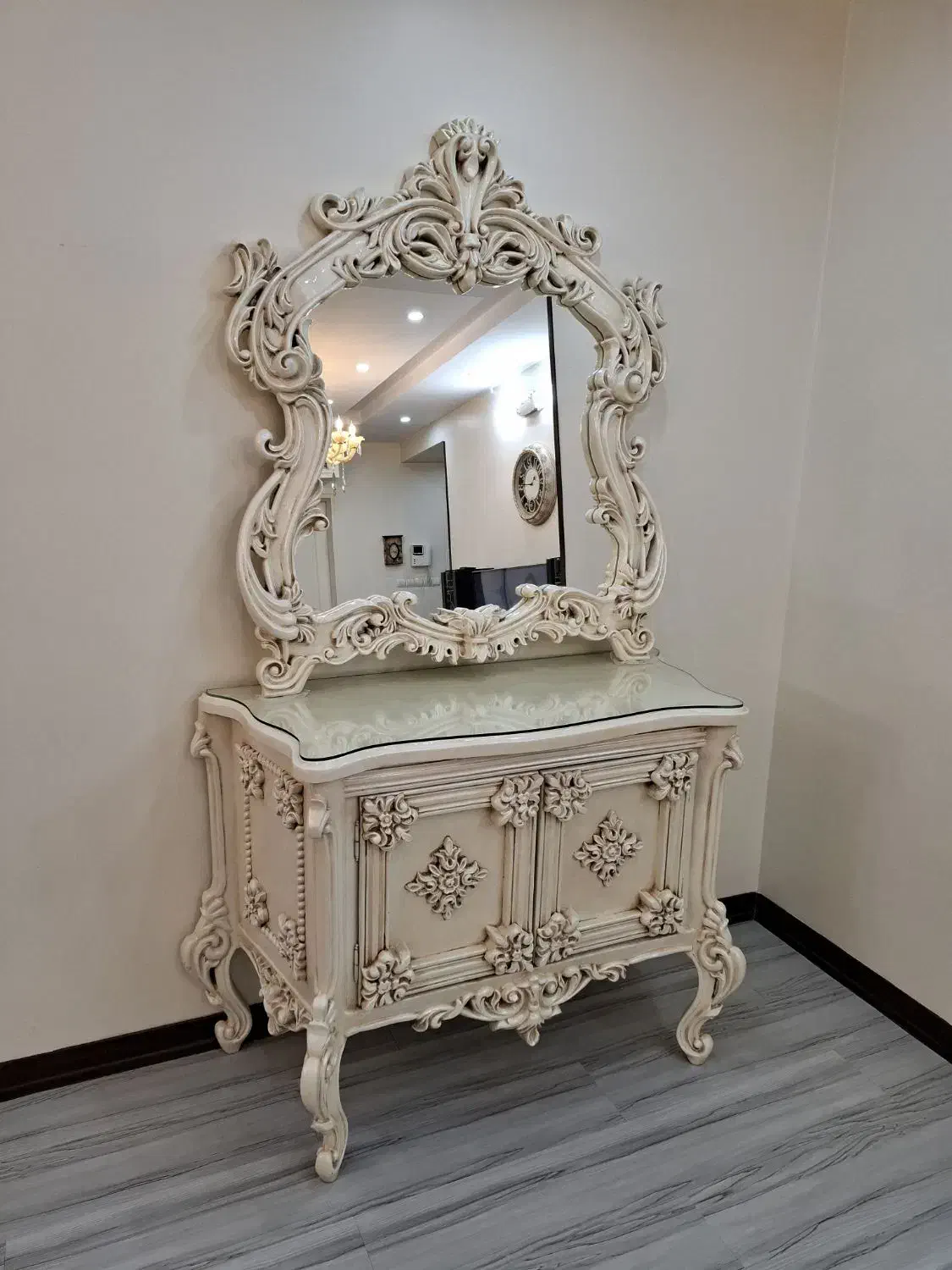 کنسول تمام چوب|بوفه، ویترین، کنسول|تهران, والفجر (افسریه)|دیوار