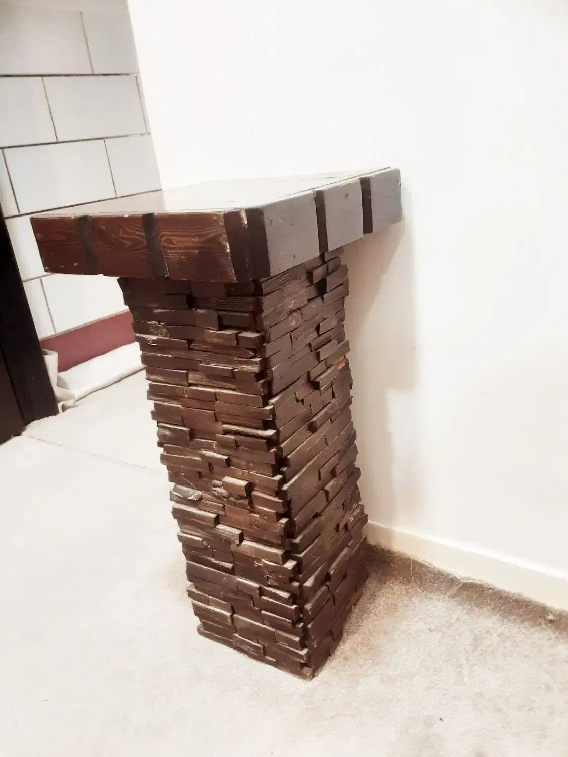 پایه تلفن چوبی|میز تلفن|بهبهان, |دیوار