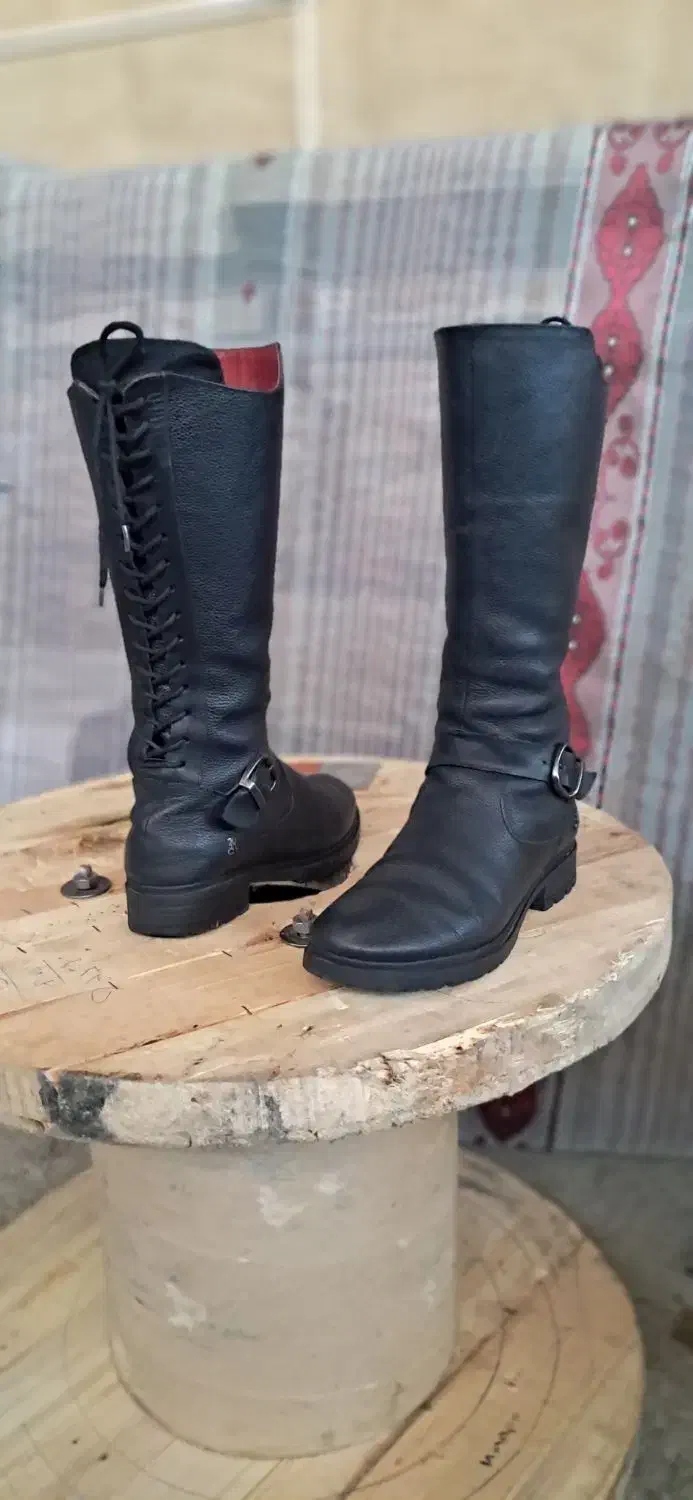 پوتین تمام چرم زنانه سایز ۳۹ (برند رایکا)|کیف، کفش، کمربند|تبریز, |دیوار