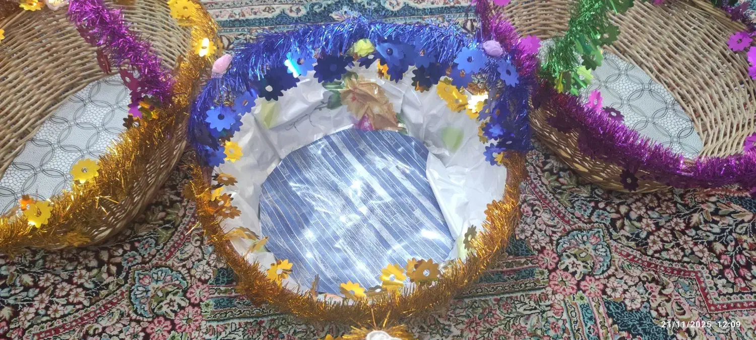 سبد حصیری زیبا|صنایع دستی و سایر لوازم تزئینی|قم, دروازه کاشان|دیوار