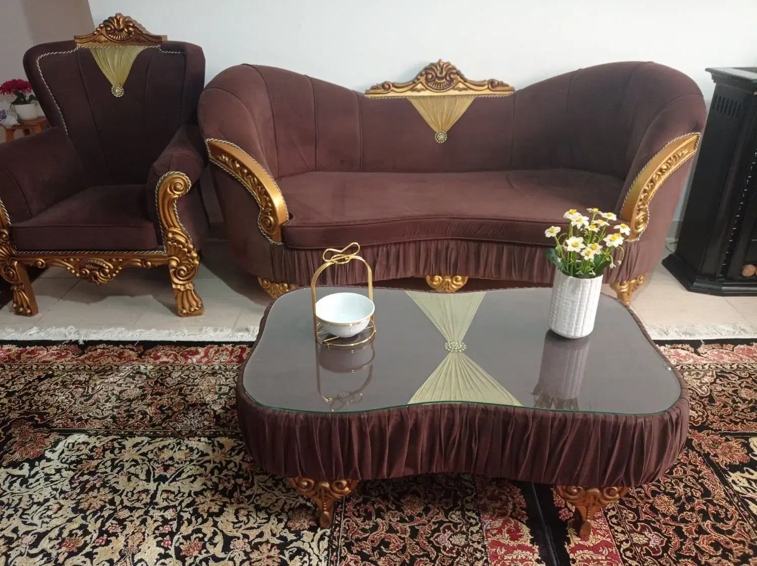 مبل و میز ناهارخوری ست|مبلمان خانگی و میز عسلی|رودسر, |دیوار