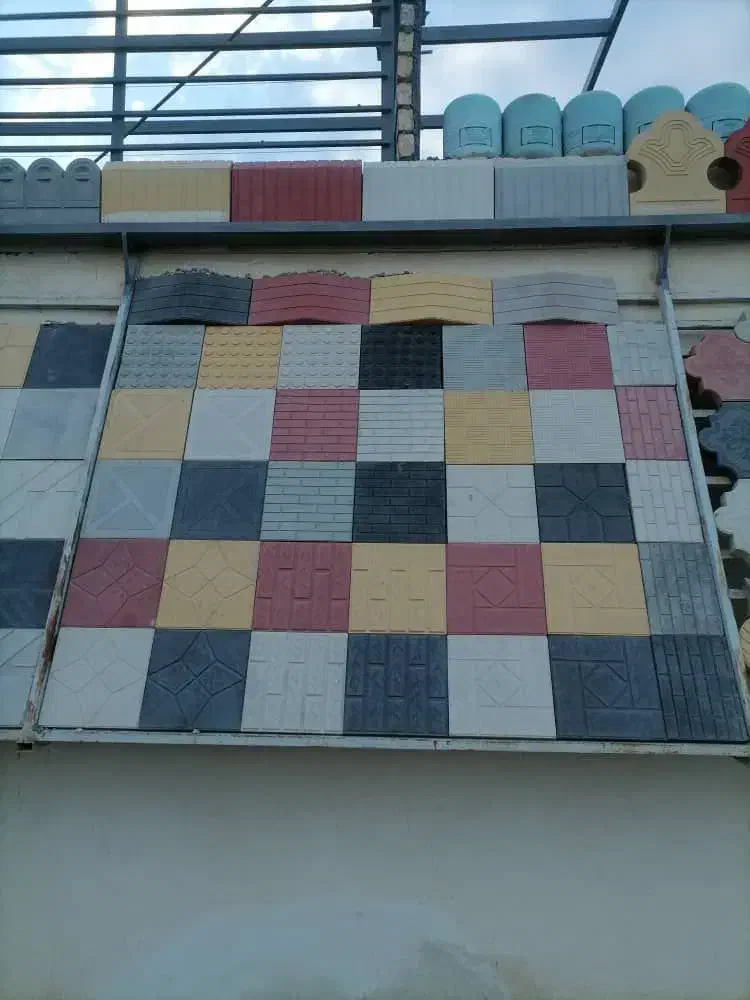 تولید موزاییک پلیمری سه سانت و جدول رنگی|عمدهفروشی|بلوک, |دیوار