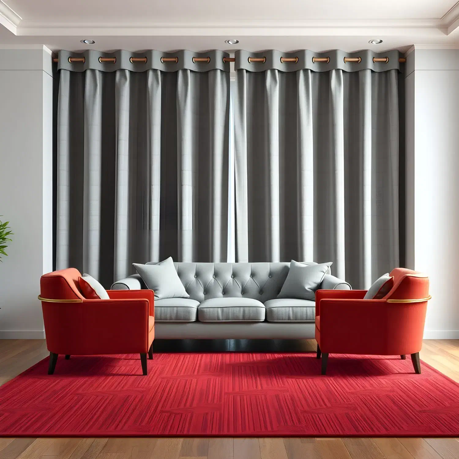 پرده پانچ دو تکه مینیمال / اتاق خواب / پذیرایی|پرده، رانر، رومیزی|شیراز, زرهی|دیوار