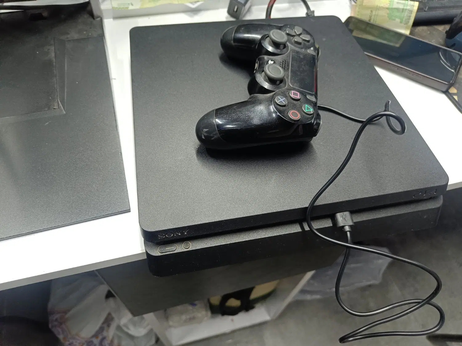 ps4 slim|کنسول، بازی ویدئویی و آنلاین|خرم‌آباد, |دیوار