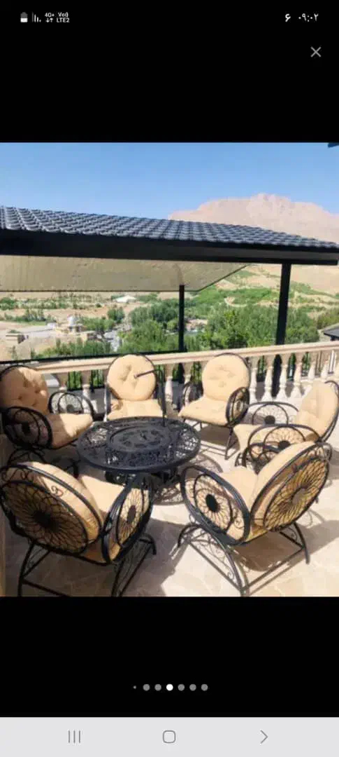 مبلمان چوبی ال آتشکده پاف کبابپز|صندلی و نیمکت|محمدشهر, محمدشهر|دیوار