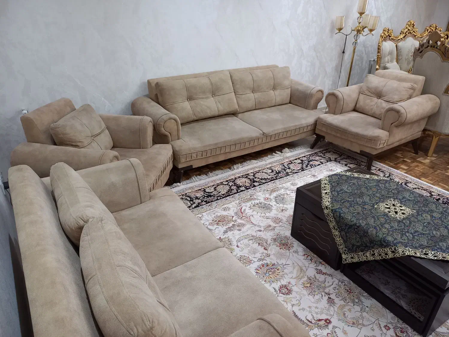 مبل ۷ نفره|مبلمان خانگی و میز عسلی|کرج, شهرک آسمان|دیوار