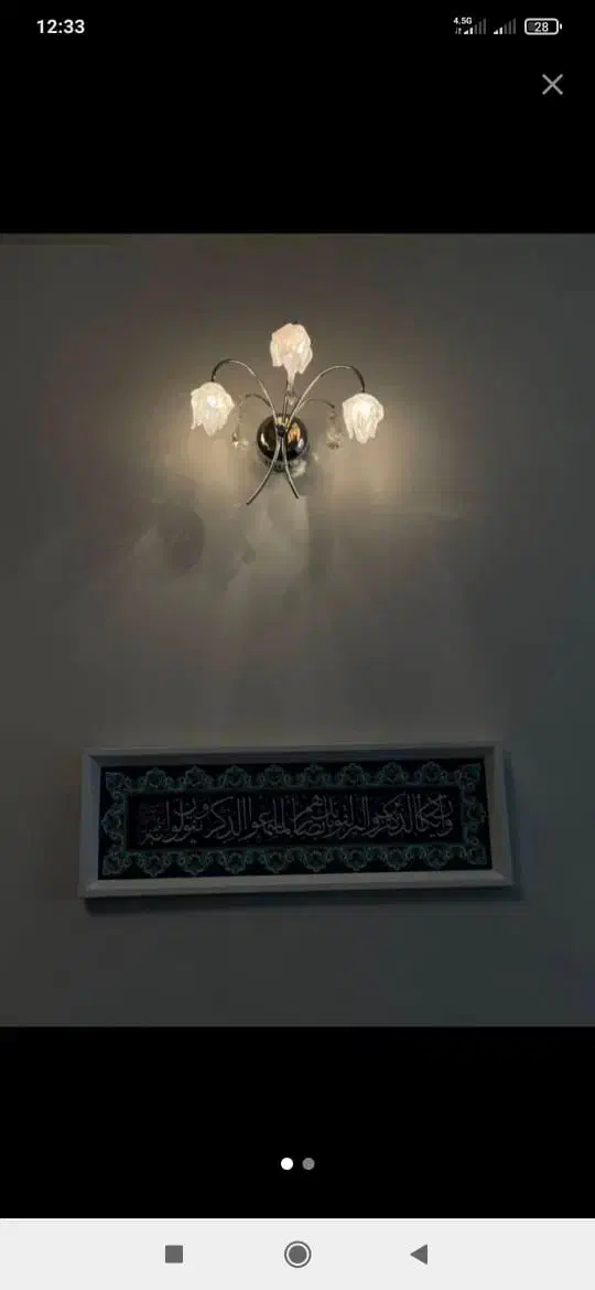 لوستر سقفی و دیواری در حد نو و تمیز|لوستر و چراغ آویز|فردیس, قریشی|دیوار