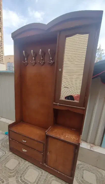 کمد لباسی و جاکفشی چوب|جاکفشی، کمد، دراور|رفسنجان, |دیوار