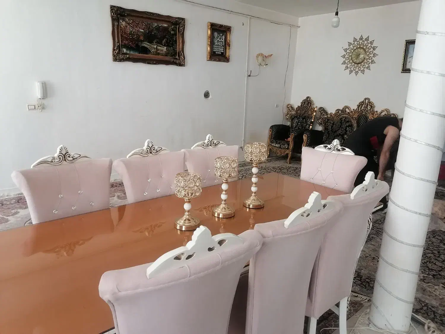 میز نهار خوری 8 نفره|میز و صندلی غذاخوری|کرمانشاه, |دیوار