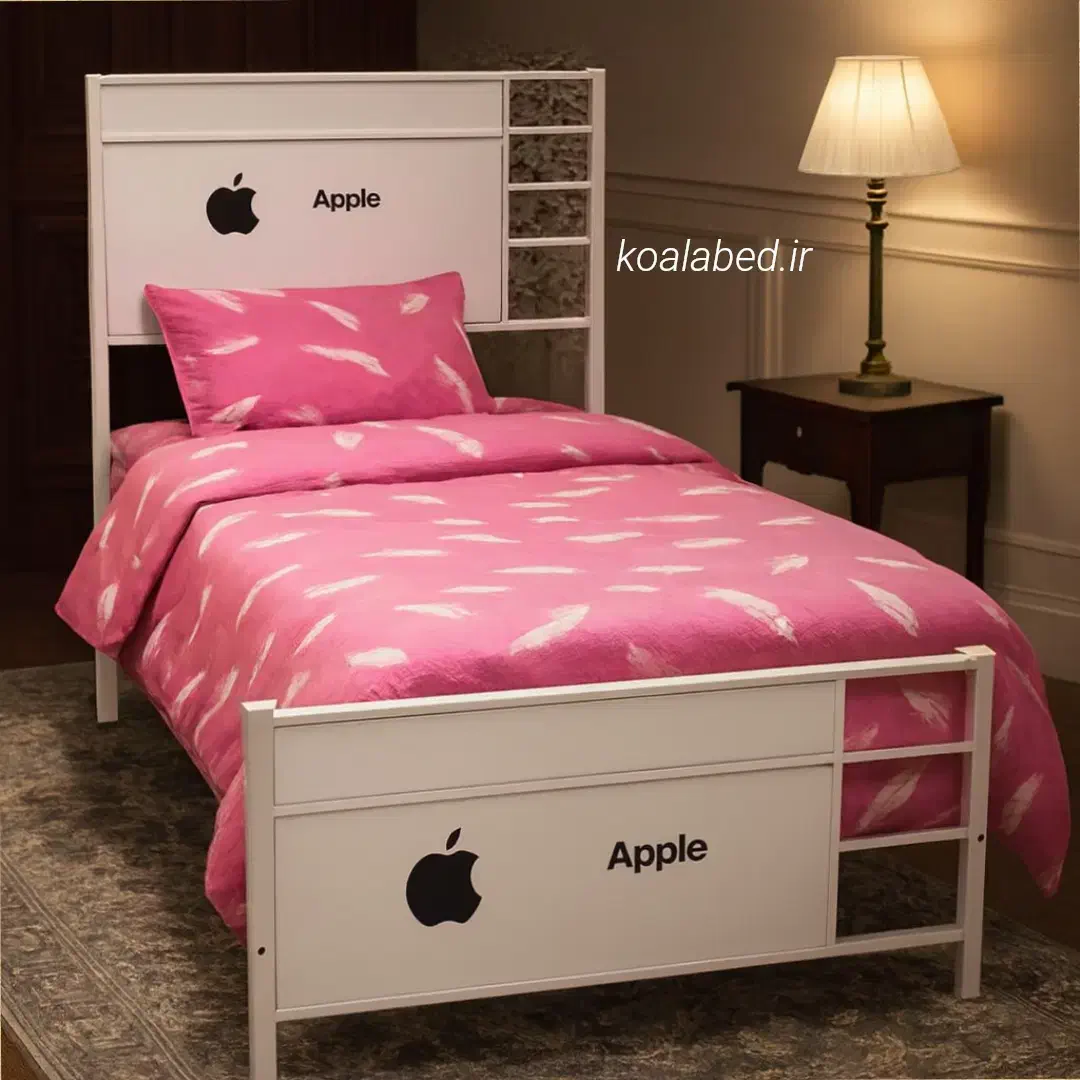 تخت خواب یه نفره فلز ام دی اف|تخت و سرویس خواب|مشهد, شفا|دیوار