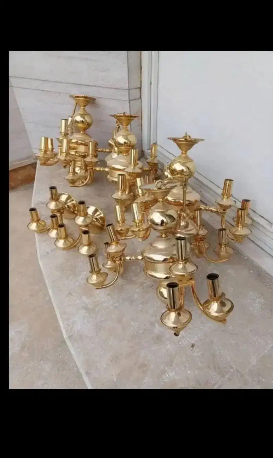 فروش و(خریدار)لوستر برنزی و وسایل برنزی در کل کرج|لوستر و چراغ آویز|کرج, گلشهر|دیوار