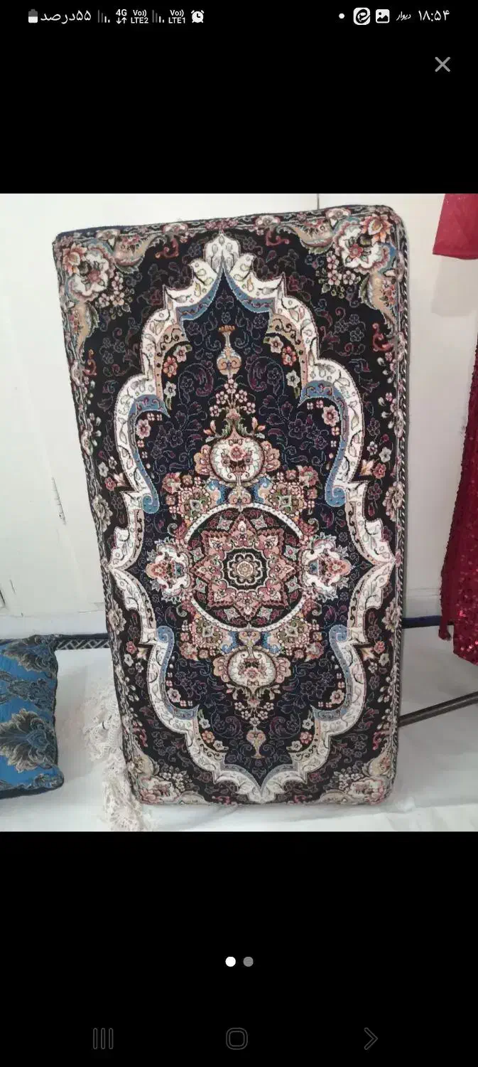 ۲جفت پشتی سرمه ای  نو|پشتی|قم, شهر قائم|دیوار