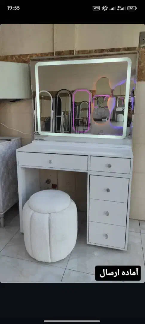 آینه کنسول ارایشی .آینه نچرال. آینه قدی|آینه|ماهدشت, |دیوار