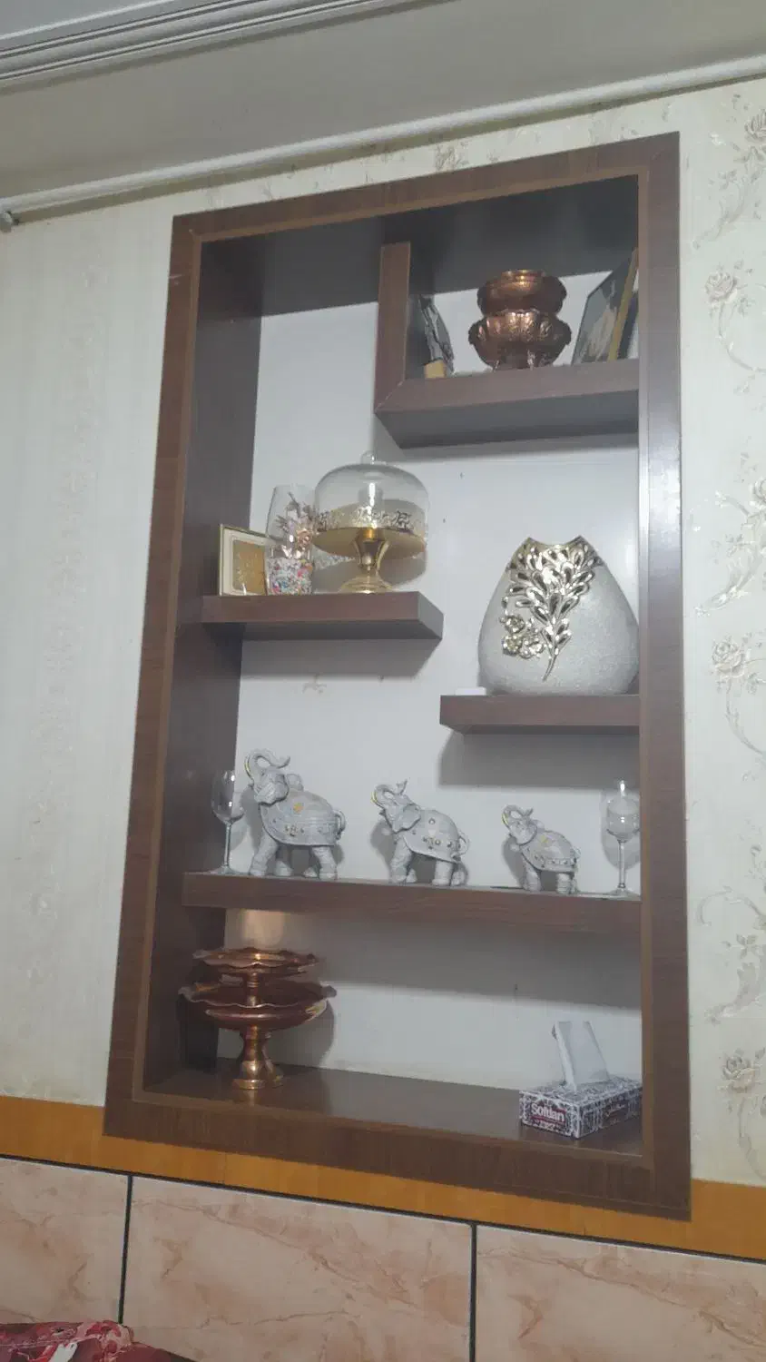 ۲عددشلف دیواری|کتابخانه، شلف، قفسه‌های دیواری|کرمان, |دیوار