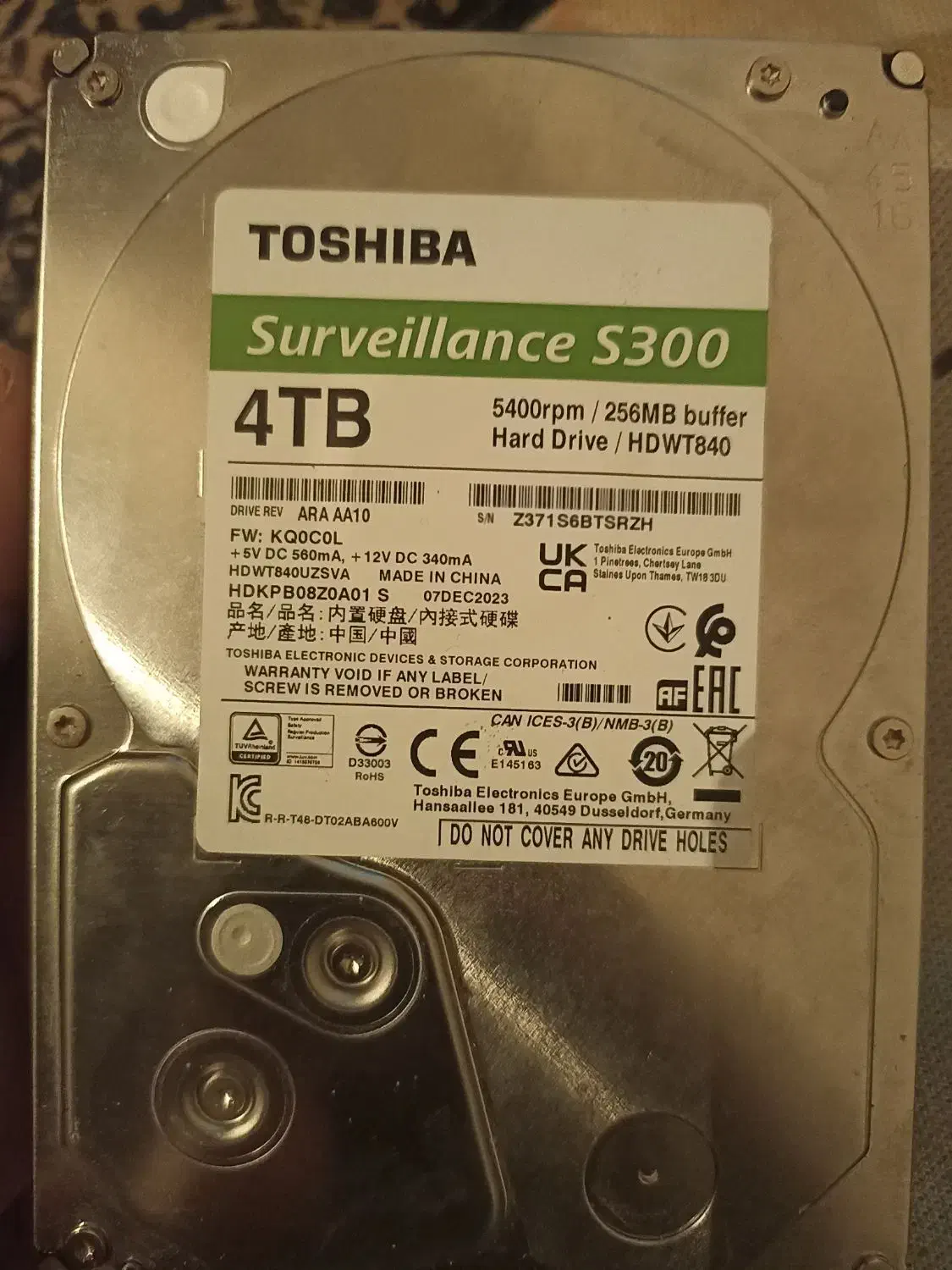 هارد اینترنال4ترابایت توشیبا فروش و معاوضه باگوشی|قطعات و لوازم جانبی رایانه|ملکآباد, |دیوار