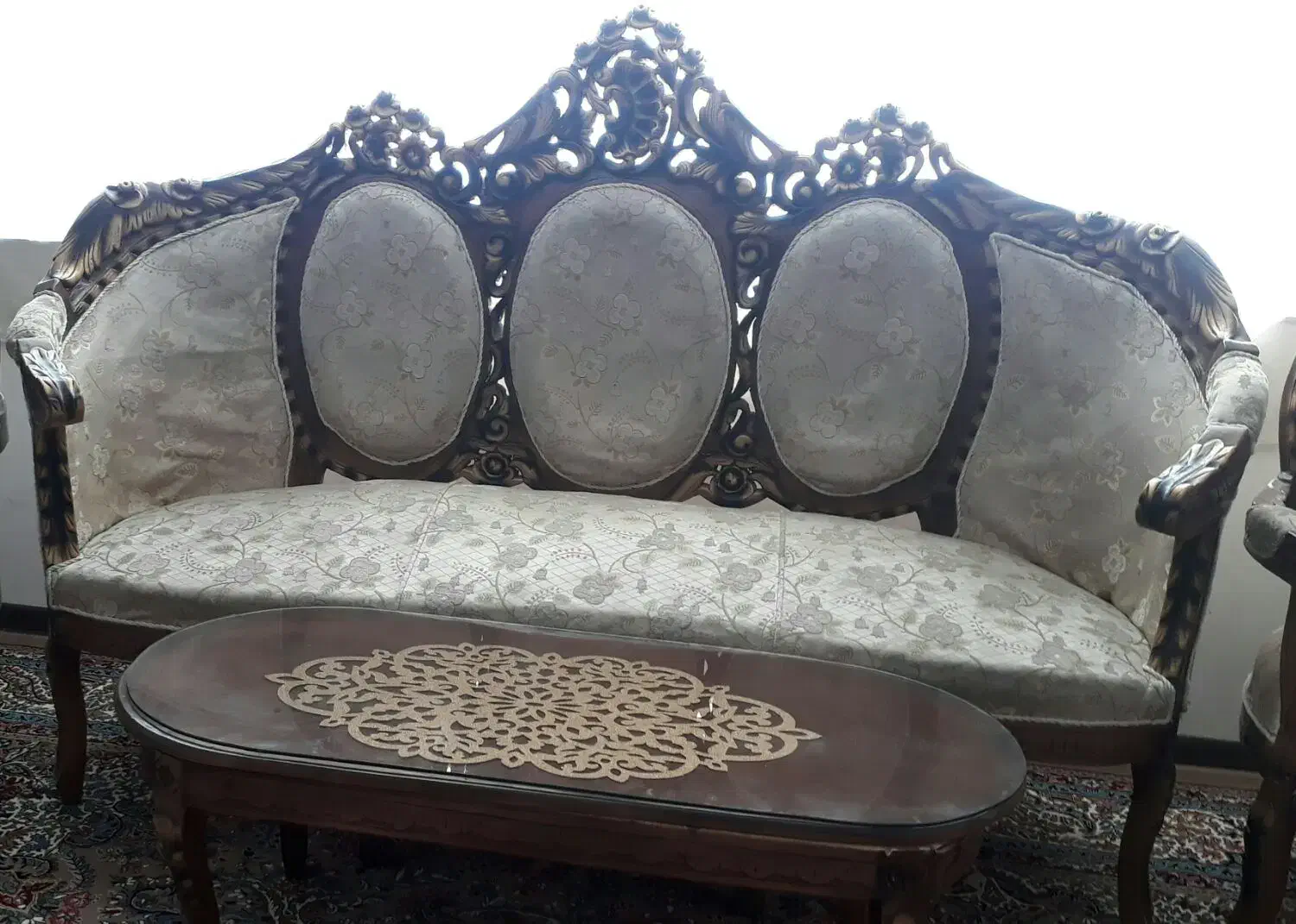 مبلمان سلطنتی۹نفره|مبلمان خانگی و میز عسلی|زنجان, |دیوار