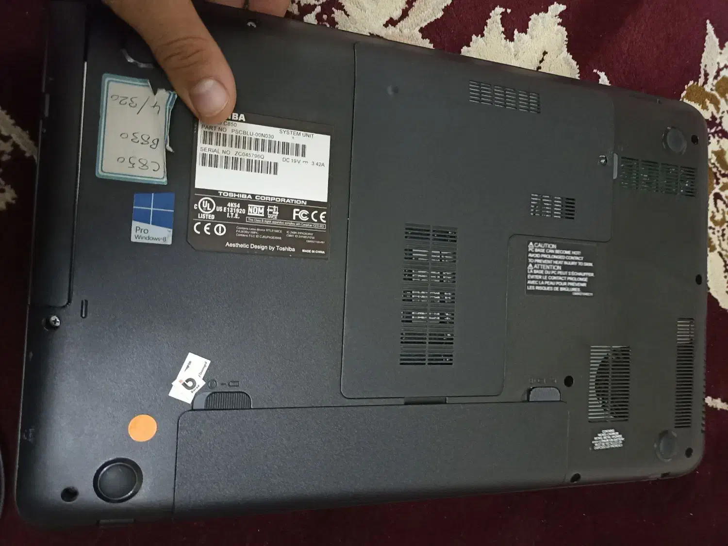 لپ تاب توشیبا|رایانه همراه|تهران, دهم فروردین|دیوار