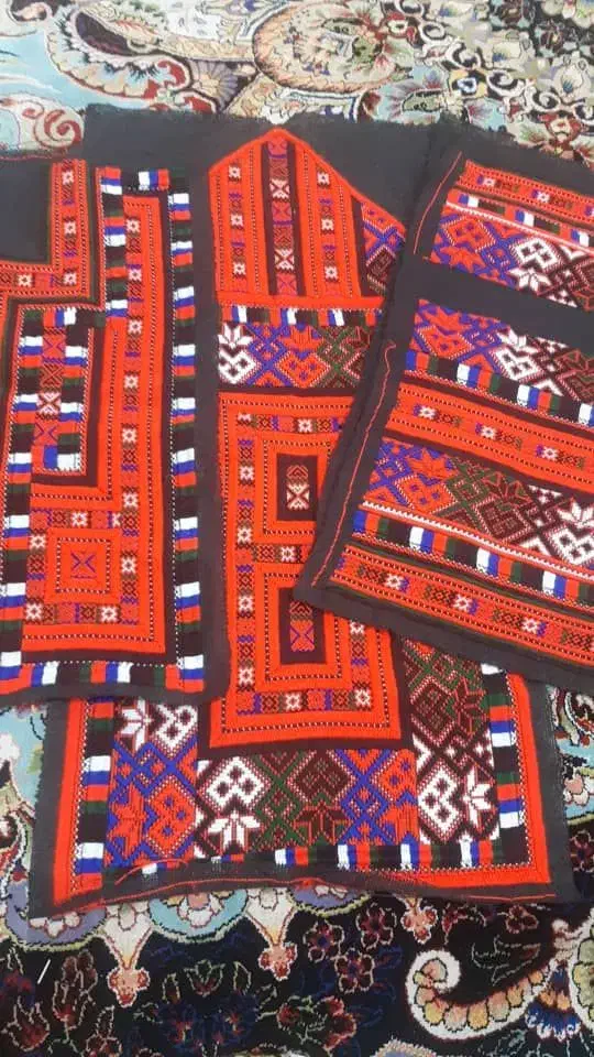 زیح گل اناری شیک و تمیز|لباس|سراوان, |دیوار