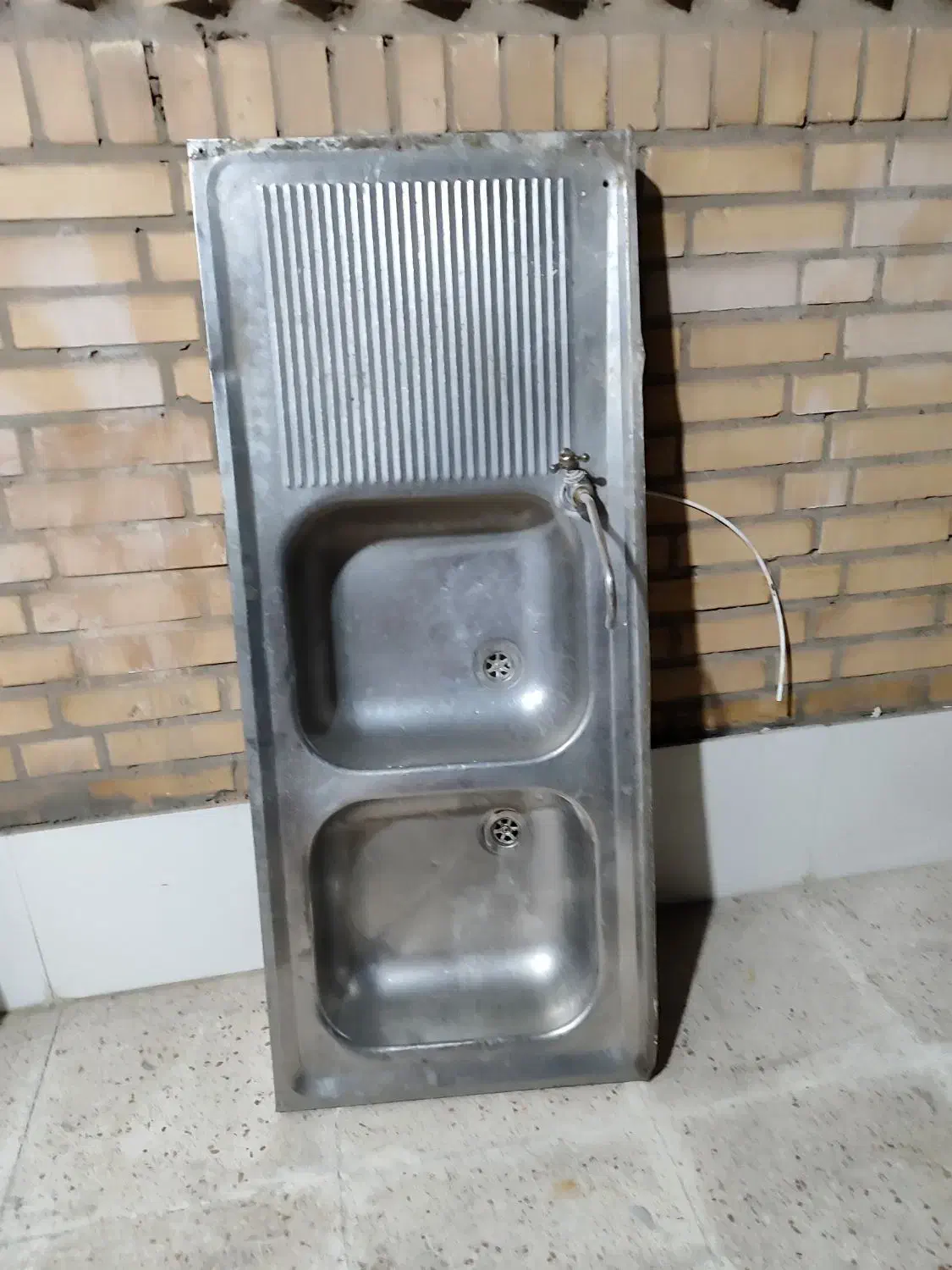 سینک ظرفشویی اشپزخانه دو قلو در حد نو|مصالح و تجهیزات ساختمان|اهواز, کوی صادقیه|دیوار