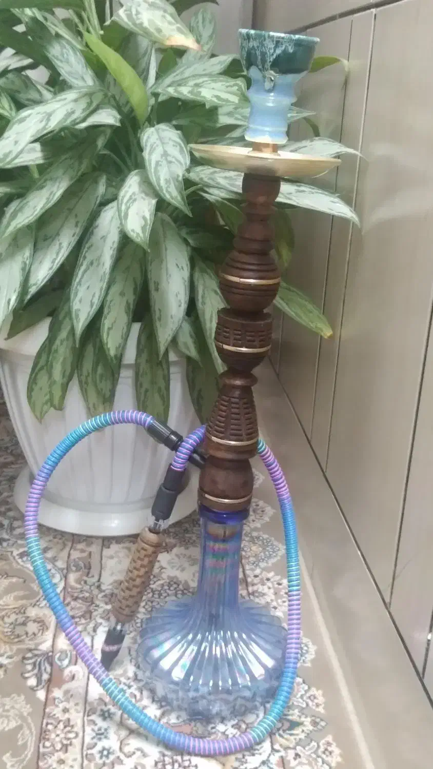 قلیان تنه گردو کاملانو|کلکسیون و سرگرمی|خمینیشهر, |دیوار